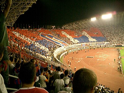 What is the name of HNK Hajduk Split's fan group?
