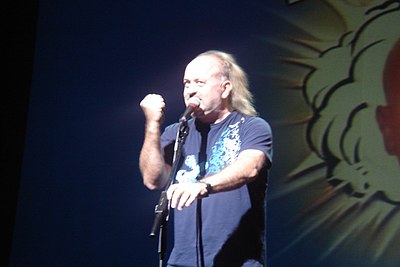 In which year was Bill Bailey listed as one of the 50 funniest acts in British comedy?