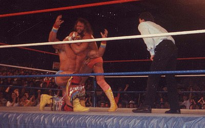 Where did Randy Savage make his name as a wrestler?