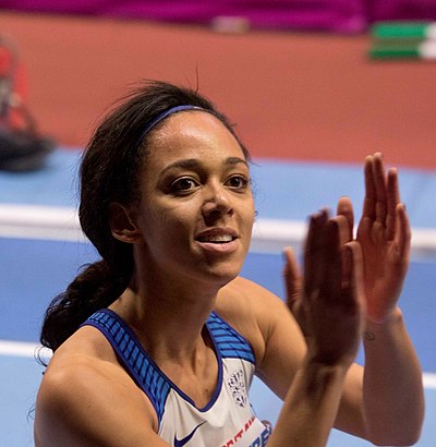 What score did Katarina reach to break the British record in heptathlon at the 2019 World Championships?