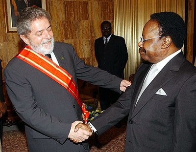 What was Gabon's infant mortality rate status at the time of Bongo's death?