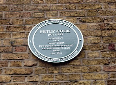 In which year was Peter Cook born?
