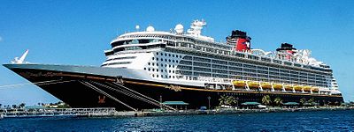 What was the first vessel of Disney Cruise Line?