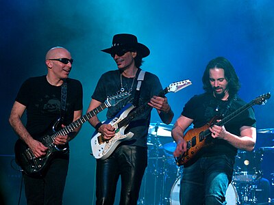How many Grammy Awards has Satriani been nominated for?