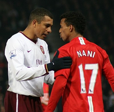 How many European Championships did Nani participate in with Portugal?