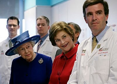 What were the main focuses of Laura Bush's foreign trips as First Lady?