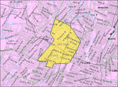 What is the national rank of East Orange in terms of population according to the Census Bureau's Population Estimates Program in 2022?
