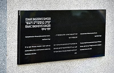 When was Isaac Bashevis Singer born?