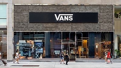 What is the name of Vans' iconic slip-on shoe with a checkerboard pattern?
