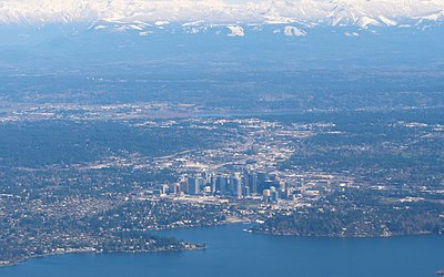 What are the twin cities of Bellevue?