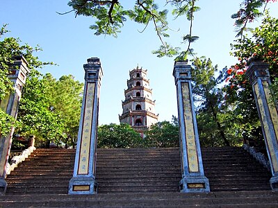 What is the Thien Mu Pagoda known for?