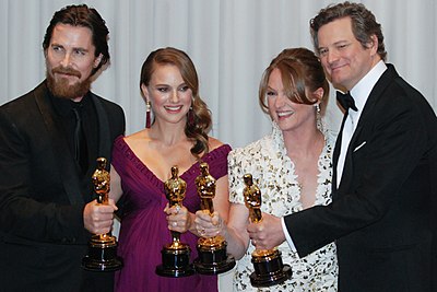 Which award did Christian Bale win for his role in The Fighter?