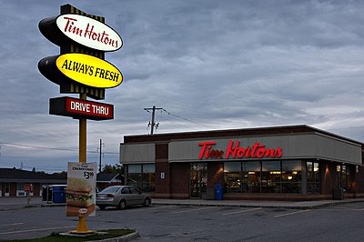 What is the total number of Tim Hortons restaurants as of June 30, 2022?
