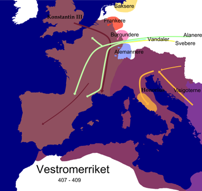 Which barbarian group played a significant role in the fall of the Western Roman Empire?