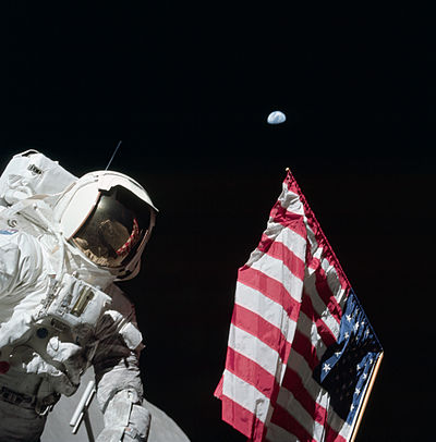 Who was the Apollo 17 commander when Schmitt visited the Moon?