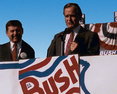 Who was George H. W. Bush's employer between 1976 - 1977?