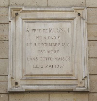 When was Alfred de Musset born?