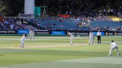 Which bowler did Bavuma hit to reach his first Test century?