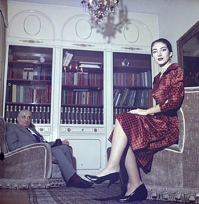 Where did Maria Callas receive their education?
