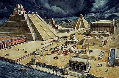 What lake was Tenochtitlan built on?