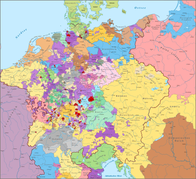 When did the Holy Roman Empire recover from the war that began during Ferdinand's reign?
