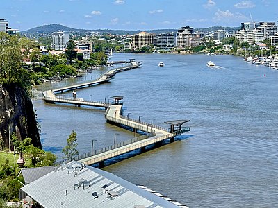 What is the area occupied by Brisbane?