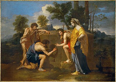 Where are many of Poussin's works now displayed?