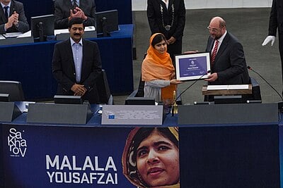 What is the age of Malala Yousafzai?
