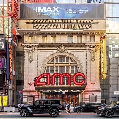On which stock exchange is AMC Theatres listed?