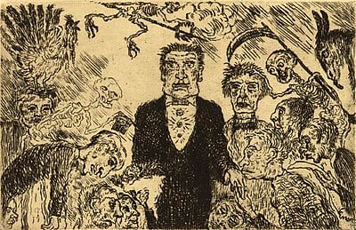 Did James Ensor come from a family of artists?