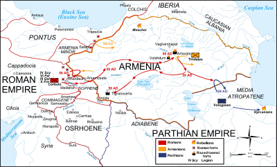 What was the primary language spoken in the Parthian Empire?