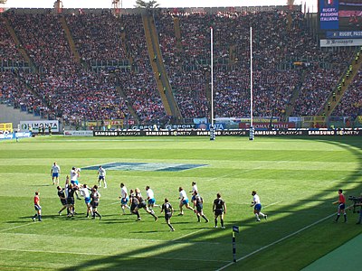 When did Italy first play international rugby?