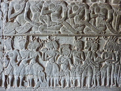 What was the estimated population of Angkor at its peak?