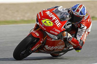 For how many years did he compete in the MotoGP class?