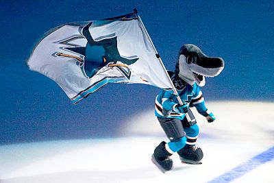 Who was the first player to score a hat trick for the San Jose Sharks?