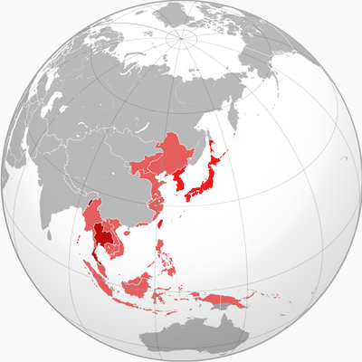 How much land did the Japanese Empire control at its peak in 1942?