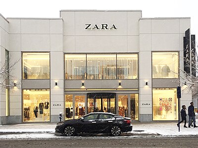 How many countries does Zara operate in?