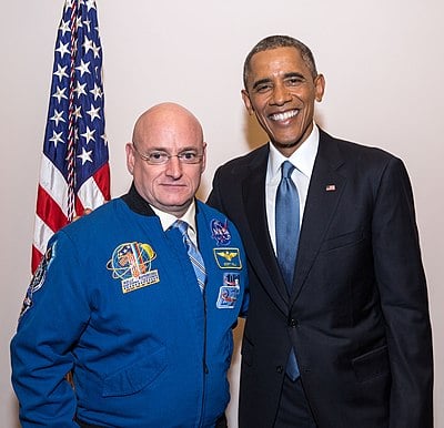 How many space flights has Scott Kelly completed?