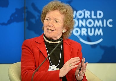 Which number president of Ireland was Mary Robinson?