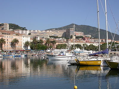 What are the twin cities of Ajaccio?