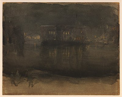 What did Whistler often title his paintings as?