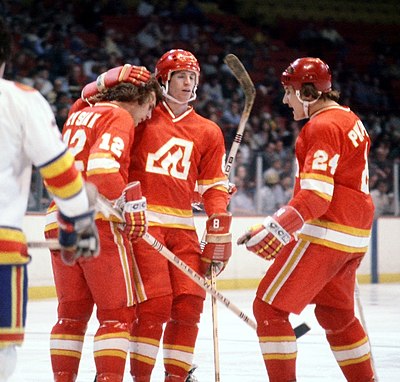 What was the name of the Calgary team that competed for the Stanley Cup before the Flames?