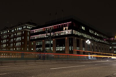What is the address of the Financial Times headquarters?