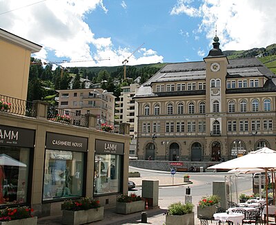 What is the name of the famous St. Moritz ski resort?