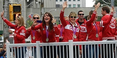 How many gold medals did Canada win at the 2012 Summer Olympics after Christine Girard's upgrade?