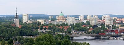 How far is Potsdam from Berlin's city centre?