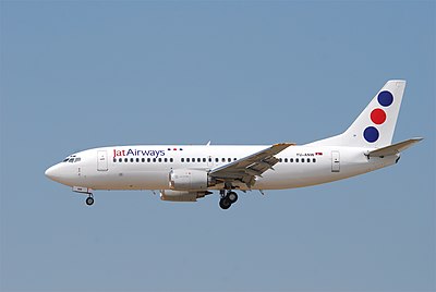 What type of aircraft transitioned to Air Serbia from Jat Airways?