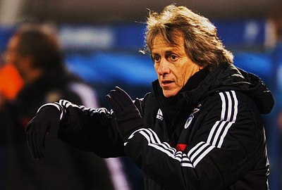 Which club did Jorge Jesus manage in the 1995–96 campaign?