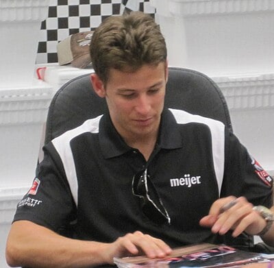 What car number does Marco Andretti drive in IndyCar?