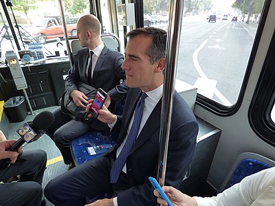 Apart from politics and diplomacy, Garcetti is also known for his..?